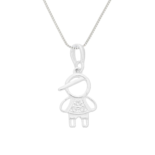 Colar Filho com Zircônia em Prata 925